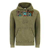 Vintage Olive howdy Vintage Hoodie - CowhideDigitalArt
