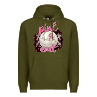 Army Green Pink Out Volleyball Premium Hoodie - BarkalooDesign