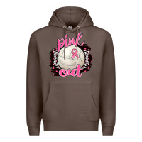 Coffee Pink Out Volleyball Premium Hoodie - BarkalooDesign