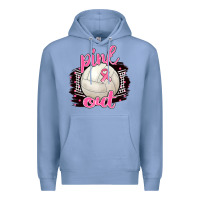 Colony Blue Pink Out Volleyball Premium Hoodie - BarkalooDesign