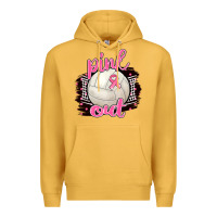 Mustard Pink Out Volleyball Premium Hoodie - BarkalooDesign