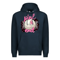 Navy Pink Out Volleyball Premium Hoodie - BarkalooDesign