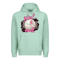 Seafoam Pink Out Volleyball Premium Hoodie - BarkalooDesign