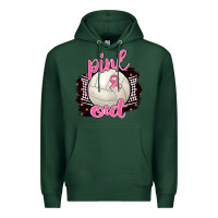 Sports Green Pink Out Volleyball Premium Hoodie - BarkalooDesign