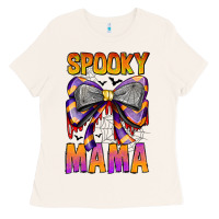 Bone Spooky Mama Ladies Tee - CowhideDigitalArt
