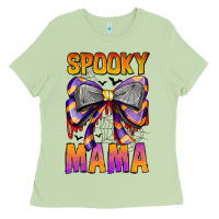 Matcha Spooky Mama Ladies Tee - CowhideDigitalArt