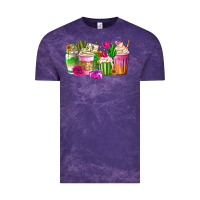 Cloud Purple Stuck On You Cup Vintage Tee - CowhideDigitalArt