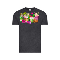 Vintage Black Stuck On You Cup Vintage Tee - CowhideDigitalArt