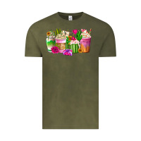 Vintage Olive Stuck On You Cup Vintage Tee - CowhideDigitalArt