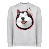 Heather Grey husky Heavyweight Sweatshirt - Jasminsmagicworld