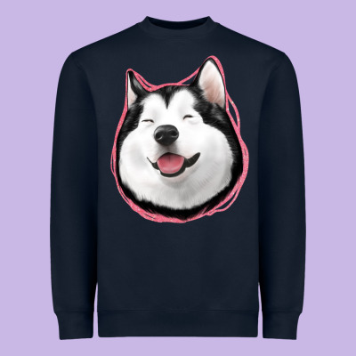 Husky Heavyweight Sweatshirt Designed By Jasminsmagicworld