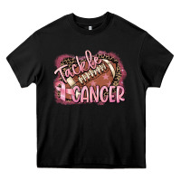 Black Tackle cancer Football Heavy Core Tee - FaDigitalArtStudio