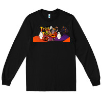 Black Trick Or Treat Baby Chimpanzee Long Sleeve Tee - LillyAllenDesigns