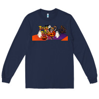 Navy Trick Or Treat Baby Chimpanzee Long Sleeve Tee - LillyAllenDesigns