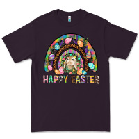 Plum Happy Easter Rainbow Premium Tee - BundleAndBundleShop