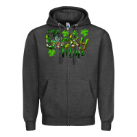 Charcoal Heather St. Patrick's Day One Lucky Mini Zipper Hoodie - RanaPortraitStore