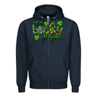 Navy St. Patrick's Day One Lucky Mini Zipper Hoodie - RanaPortraitStore