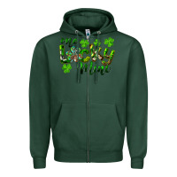 Sports Green St. Patrick's Day One Lucky Mini Zipper Hoodie - RanaPortraitStore