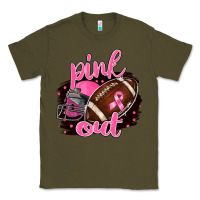 Army Green Pink Out Football Classic Tee - BarkalooDesign