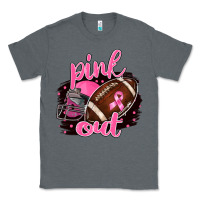 Charcoal Heather Pink Out Football Classic Tee - BarkalooDesign