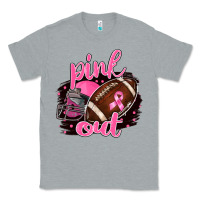 Heather Grey Pink Out Football Classic Tee - BarkalooDesign