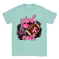 Seafoam Pink Out Football Classic Tee - BarkalooDesign