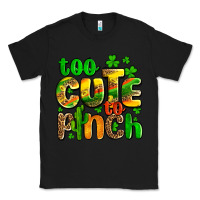Black St. Patrick's too cute to pinch Classic Tee - OliviaCreatesArt