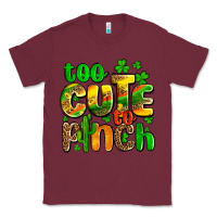 Burgundy St. Patrick's too cute to pinch Classic Tee - OliviaCreatesArt
