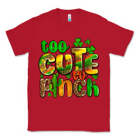 Red St. Patrick's too cute to pinch Classic Tee - OliviaCreatesArt