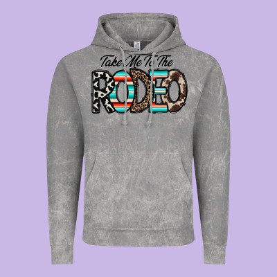 Take Me To The Rodeo Vintage Hoodie Designed By Cowhidedigitalart