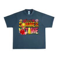 Midnight Navy Sweet Summer Time Urban Heavy Tee - CowhideDigitalArt