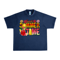 Navy Sweet Summer Time Urban Heavy Tee - CowhideDigitalArt