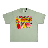 Oil Green Sweet Summer Time Urban Heavy Tee - CowhideDigitalArt