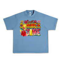 Pebble Blue Sweet Summer Time Urban Heavy Tee - CowhideDigitalArt
