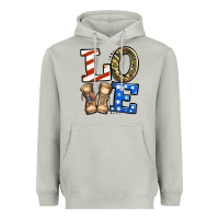 4th Of July Army Love Heavyweight Hoodie | Teevron