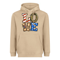 Mushroom 4th of July Army Love Heavyweight Hoodie - Jasminsmagicworld