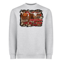Heather Grey all i want for christmas is a cow Heavyweight Sweatshirt - RanaPortraitStore