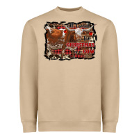 Mushroom all i want for christmas is a cow Heavyweight Sweatshirt - RanaPortraitStore