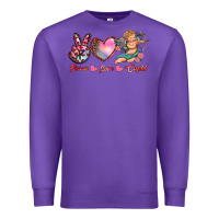 Purple peace love cupid Premium Sweatshirt - RanaPortraitStore