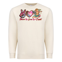 Sandshell peace love cupid Premium Sweatshirt - RanaPortraitStore