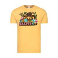 Vintage Mustard Happy Easter Vintage Tee - LillyAllenDesigns