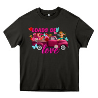 Asphalt Loads of love Valentine's day truck Heavy Core Tee - FaDigitalArtStudio