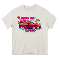 Cream Loads of love Valentine's day truck Heavy Core Tee - FaDigitalArtStudio