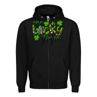 Black St. Patrick's Day One Lucky Nana Zipper Hoodie - RanaPortraitStore