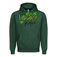 Sports Green St. Patrick's Day One Lucky Nana Zipper Hoodie - RanaPortraitStore