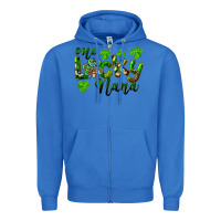 True Royal St. Patrick's Day One Lucky Nana Zipper Hoodie - RanaPortraitStore