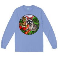 Colony Blue Christmas Raccoon Long Sleeve Tee - LillyAllenDesigns