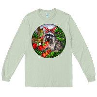 Matcha Christmas Raccoon Long Sleeve Tee - LillyAllenDesigns