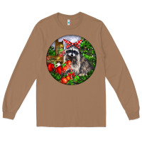 Toasted Coconut Christmas Raccoon Long Sleeve Tee - LillyAllenDesigns