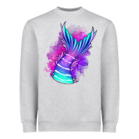 Heather Grey mermaid Heavyweight Sweatshirt - Jasminsmagicworld